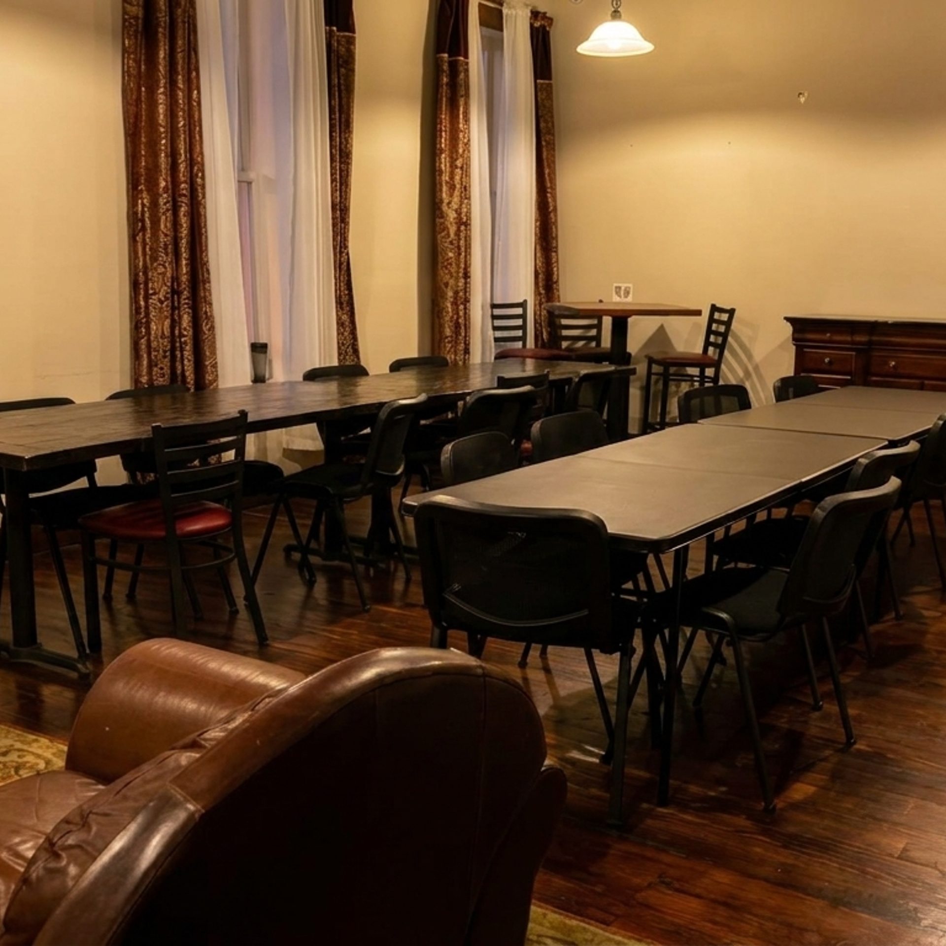 Book the upstairs event room