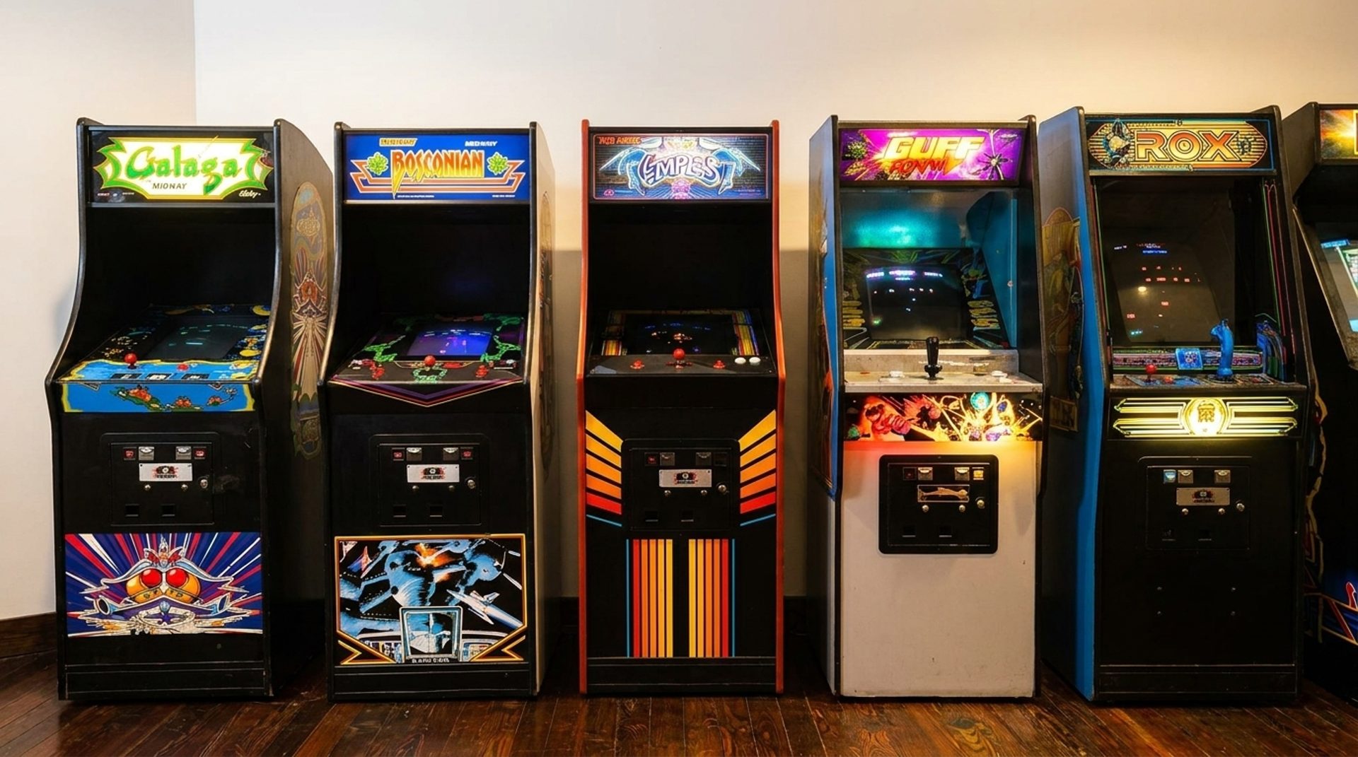 The arcade upstairs
